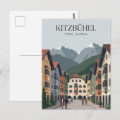 Kitzbühel Oostenrijk Briefkaart (Voorkant / Achterkant)