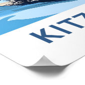 Kitzbuhel Oostenrijk Reisprint Poster (Hoek)