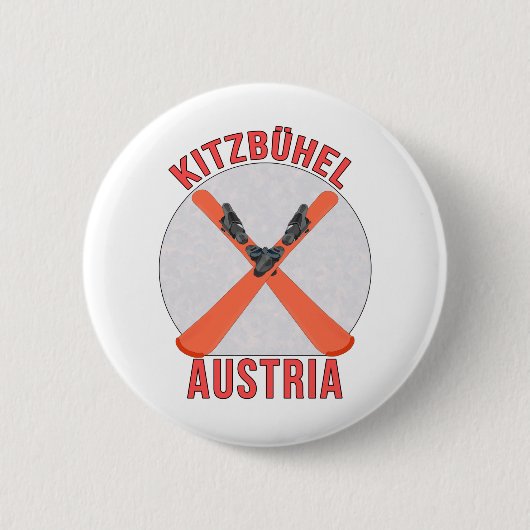Kitzbühel, Oostenrijk Ronde Button 5,7 Cm (Voorkant)