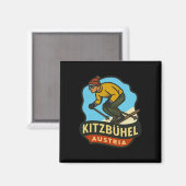 Kitzbühel Oostenrijk Skien Magneet (Voorkant / Achterkant)