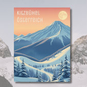 Kitzbühel Oostenrijk skivakantie Modern Briefkaart