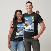 Kitzbuhel Ski Poster T-shirt (Unisex)