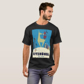 Kitzbuhel Skiposter T-shirt (Voorkant volledig)