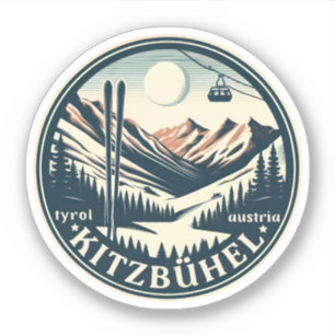 Kitzbuhel Stad Oostenrijk SKI-resort cadeaus Sticker