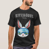 Kitzbühel Tirol Austria Retro Ski Rabbit T-shirt (Voorkant)