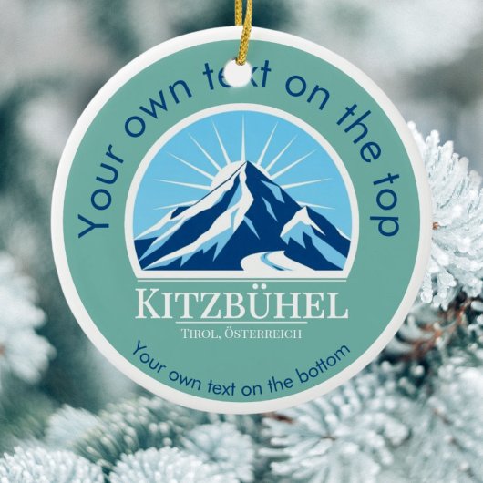 Kitzbühel Tirol Oostenrijk ski kerst Ornament