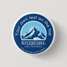 Kitzbühel Tirol Oostenrijk Skigebied Österreich Ronde Button 3,2 Cm