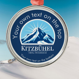 Kitzbühel Tirol Oostenrijk skimedaille Metaal Orna Metalen Ornament