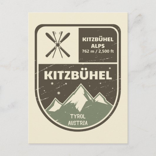 Kitzbuhel Tyrol Oostenrijk Briefkaart (Voorkant)