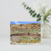 Kiva op Chetro Ketl, Chaco Canyon, New Mexico Briefkaart (Staand voorkant)