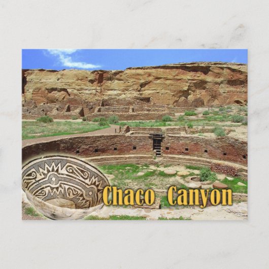 Kiva op Chetro Ketl, Chaco Canyon, New Mexico Briefkaart (Voorkant)