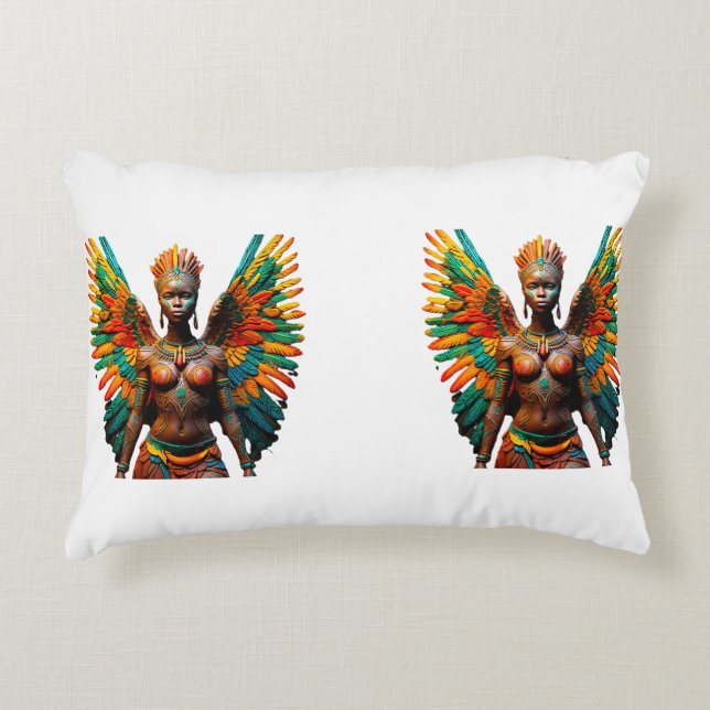 Kivuli Mambo Afrikaanse Tribal Fairy Accent Kussen (Voorkant)