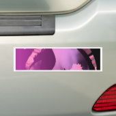 Kiwear Roze vlam Bumpersticker (Op auto)