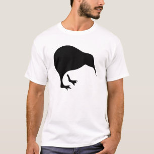 Kiwi Alle zwarte tinten en alle witte en witte Nie T-shirt