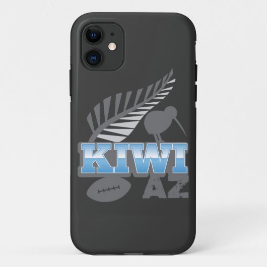 KIWI AZ rugbyvogel en zilverfern Case-Mate iPhone Case (Achterkant)