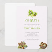 KIWI BABYSHOWER UITNODIGING (Voorkant / Achterkant)