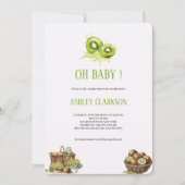 KIWI BABYSHOWER UITNODIGING (Voorkant)
