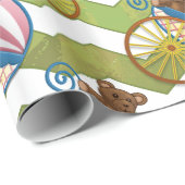 Kiwi Bash Green Chevron Baby Stuff Cadeaupapier (Rol Hoek)