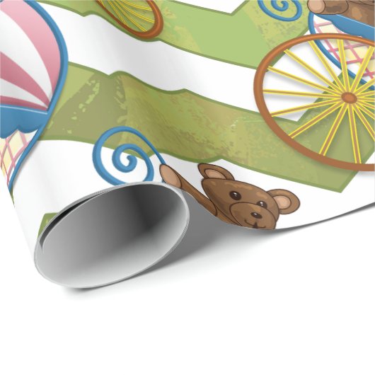 Kiwi Bash Green Chevron Baby Stuff Cadeaupapier (Rol Hoek)