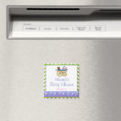 Kiwi Bash Green Chevron Baby Stuff Magneet (Insitu (Vaatwasser))