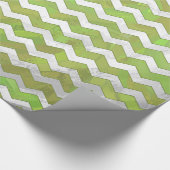 Kiwi Bash Green Chevron Pattern Cadeaupapier (Hoek)