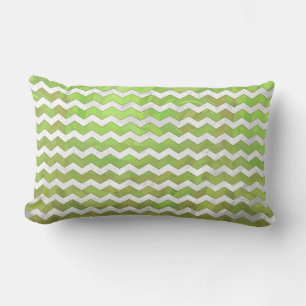 Kiwi Bash Green Chevron Pattern Kussen