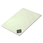 Kiwi Bash Green en Black Monogram Notitieblok (Schuin)