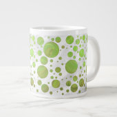 Kiwi Bash Green Polka Dot Grote Koffiekop (Voorkant rechts)