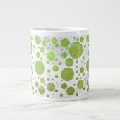 Kiwi Bash Green Polka Dot Grote Koffiekop (Voorkant)