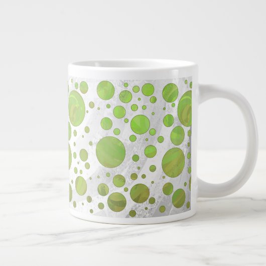 Kiwi Bash Green Polka Dot Grote Koffiekop (Rechts)