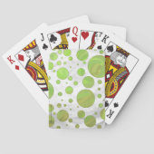 Kiwi Bash Green Polka Dot Pokerkaarten (Achterkant)