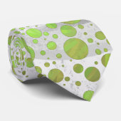 Kiwi Bash Green Polka Dot Stropdas (Opgerold)