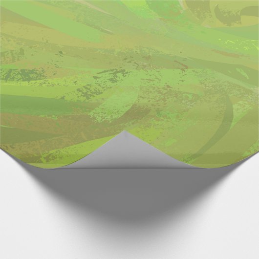 Kiwi Bash Green Swirl Cadeaupapier (Hoek)