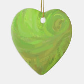Kiwi Bash Green Swirl Keramisch Ornament (Rechts)