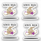 Kiwi Bass Guitar Sticker (Voorkant)