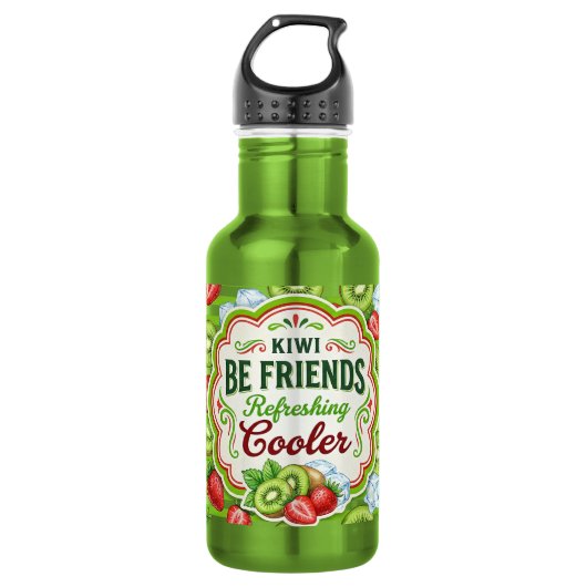 Kiwi Be Friends Waterfles (Voorkant)
