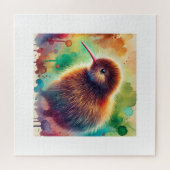 Kiwi Bird 010924AREF107 - Watercolor Legpuzzel (Horizontaal)