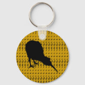 Kiwi Bird & Aotearoa (schrift) Nieuw-Zeeland / Gol Sleutelhanger (Voorkant)