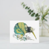 Kiwi Bird Art Briefkaart (Staand voorkant)
