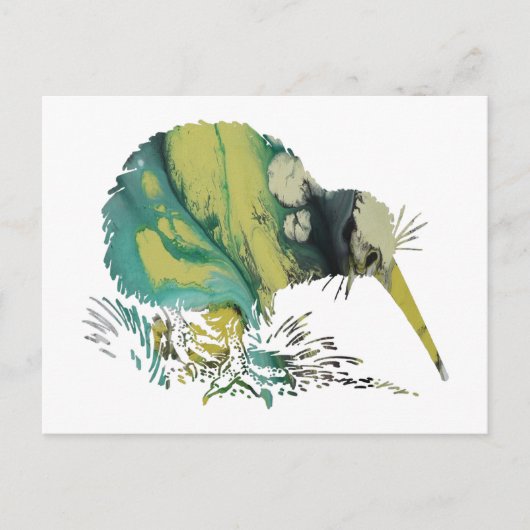 Kiwi Bird Art Briefkaart (Voorkant)