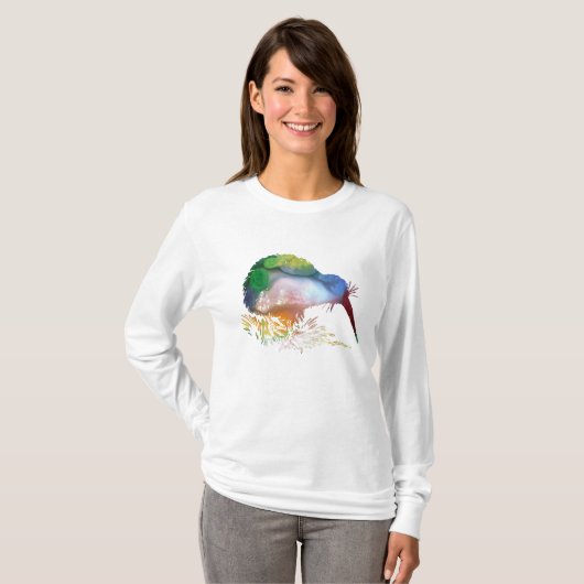 Kiwi Bird Art T-shirt (Voorkant volledig)