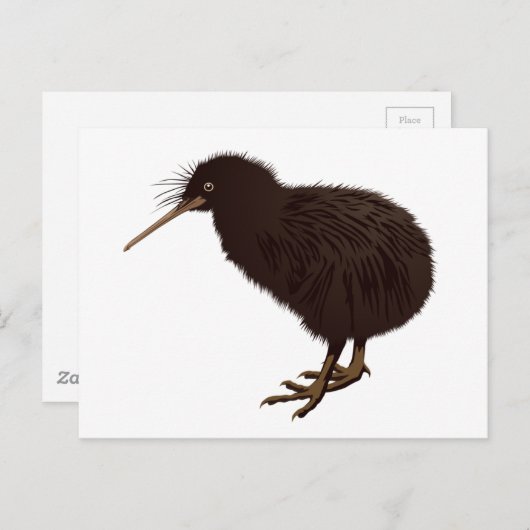 Kiwi Bird Briefkaart (Voorkant / Achterkant)