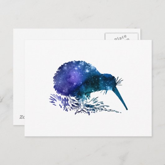 Kiwi Bird Briefkaart (Voorkant / Achterkant)