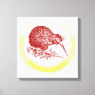 Kiwi Bird Canvas Afdruk