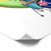 Kiwi Bird Drummer Poster (Hoek)