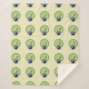 Kiwi Bird Drummer Sherpa Deken