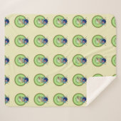 Kiwi Bird Drummer Sherpa Deken (Voorkant (horizontaal))