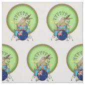 Kiwi Bird Drummer Stof (Swatch)