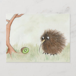 Kiwi Bird en Kiwi Fruit Briefkaart