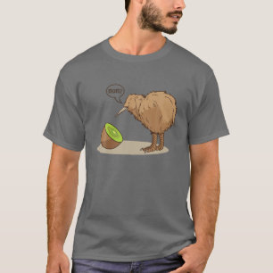 Kiwi Bird Fruit New Zealand Mama Fun T-shirt